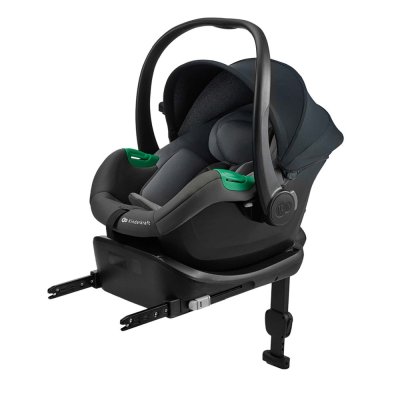 KINDERKRAFT Kindersitz Mink Pro 2 i-size (0-13 kg) und Basis Mink FX 2 Grey
