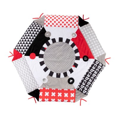CANPOL BABIES Kontrastowy kocyk do zabawy SENSORY