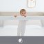 Zábrana na postel Monkey Mum® Popular - 100 cm - světle šedá