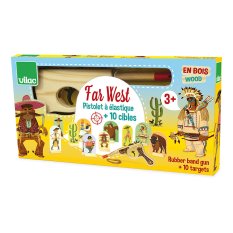Vilac Western Pistole aus Holz mit Zielscheiben