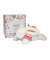 Doudou Gift Set - Plush Rabbit with Dark Pink Pom Pom 25 cm