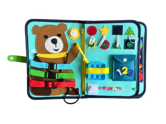 2Kids Toys Senzorická busy kniha Medvídek