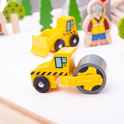Bigjigs Rail Caminho de Montanha em Madeira para Comboios 112 peças