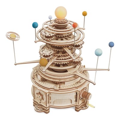 RoboTime 3D Drewniane Mechaniczne Puzzle Planetarium