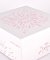 Doudou Coffret cadeau Ours polaire en peluche avec anneau 30 cm rose
