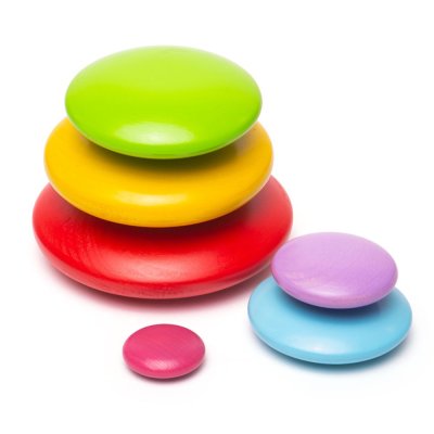 Bigjigs Baby Balance Spiel Bunte Kieselsteine