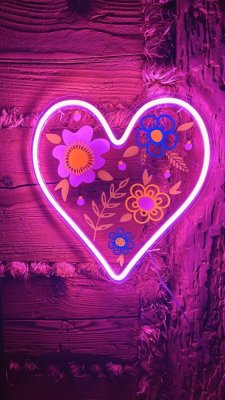 2Kids Toys LED NEON LIGHT lampka Serca