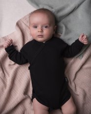 Body enveloppant pour bébés, noir