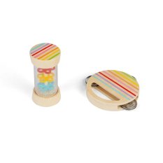 Bigjigs Toys Mini Regenmacher und Tamburin Set