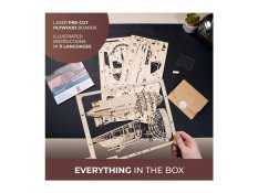 Ugears 2.5D puzzle mecânico de madeira Dirigível Zeppelin