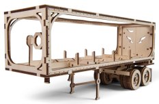 Ugears 3D Wooden Mechanical Puzzle Trailer for Heavy Boy Tractor