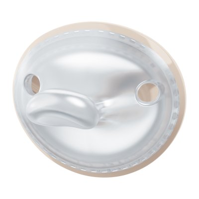 NUK Mommy Feel Schnuller in Box, creme 0-9m, 2 Stk