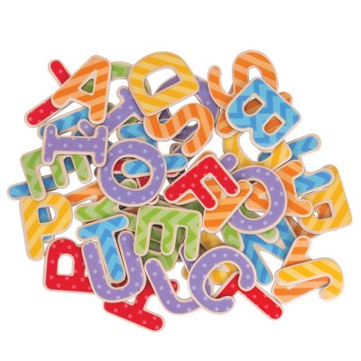Bigjigs Toys Magnetisches buntes Alphabet (Großbuchstaben)