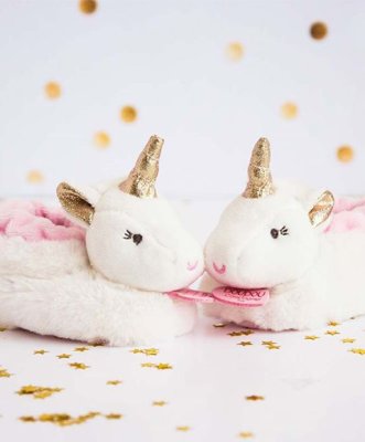 Set cadou Doudou - Set botoșei cu zornăitoare unicorn 0-6 luni