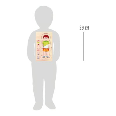small foot Drewniane puzzle anatomiczne Tim