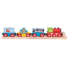 Bigjigs Rail Vlak s robom + 3 tračnice