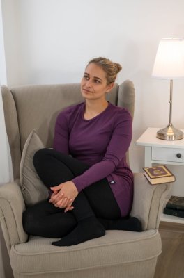 Tricou de damă DR subțire Outlast® - prune