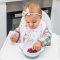 BABYONO Zamykana miska z przyssawką i łyżeczką 300 ml zielono-żółta