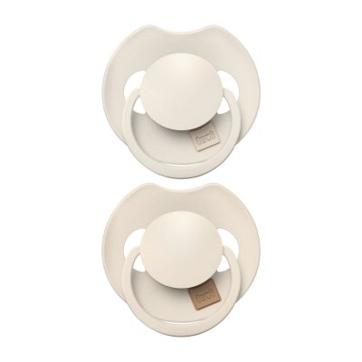 LOVI Smoczek silikonowy dynamiczny Prime 6-18m 2szt. Coconut/Ivory