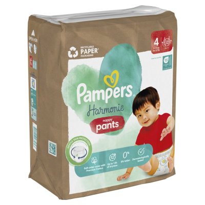 PAMPERS Kalhotky plenkové Harmonie Baby vel. 4, 22 ks, 9kg-15kg