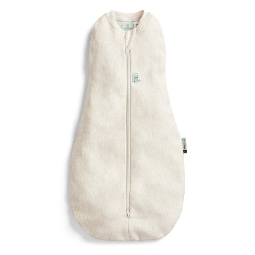 ERGOPOUCH Σφουγγάρι και υπνόσακος 2 σε 1 Cocoon Oatmeal Marle 0-3 m, 3-6 kg, 0,2 tog