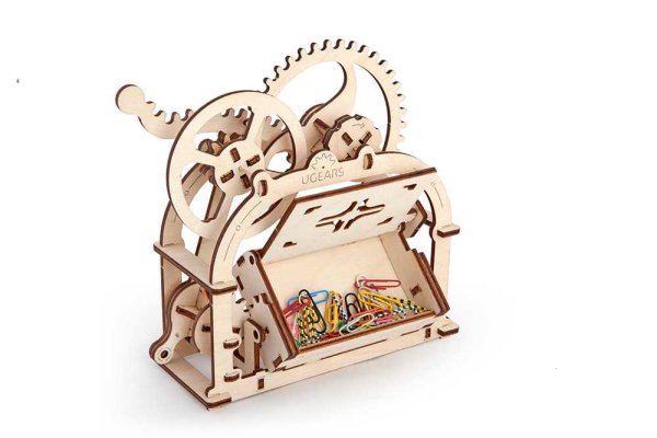Ugears Drewniane Puzzle Mechaniczne 3D Pudełko na wizytówki