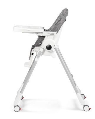 PEG PÉREGO Esszimmerstuhl Prima Pappa Follow Me Wonder Grey 2022 + gratis Bar