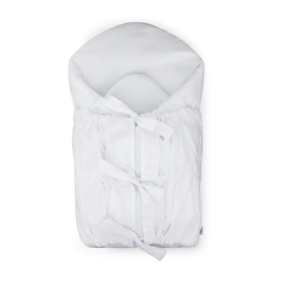 PETITE&MARS Zavinovačka šněrovací Nurse s pevnou kokosovou vložkou White 75x75 cm