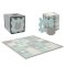 KINDERKRAFT Schaumstoff-Puzzlematte Luno Shapes 185 x 165 cm Mint, 30 Stück, Premium