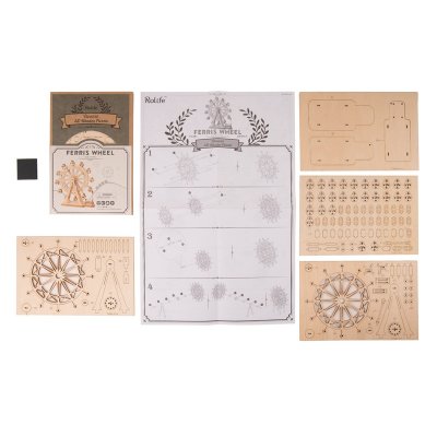 RoboTime Puzzle 3D din lemn Roată rusească