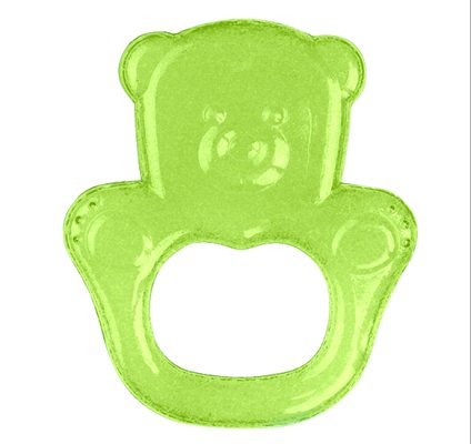 BABYONO Teether hűtőmackó zöld