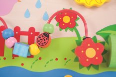 Bigjigs Baby Tavola Motoria in Legno Fiori