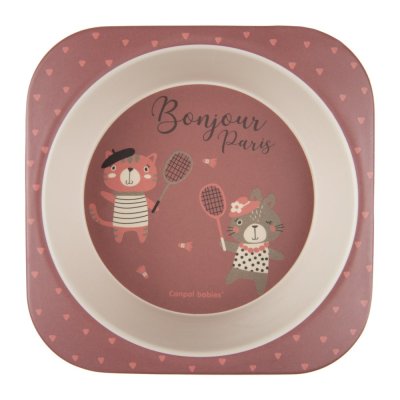 CANPOL BABIES Bonjour Paris Geschirrset 5-teilig rot