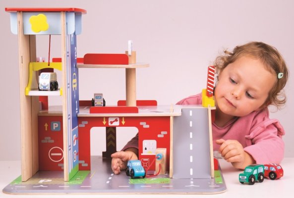 Bigjigs Toys Garage avec parking
