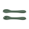 PETITE&MARS Couverts en silicone TAKE&MATCH Misty Green 6m+