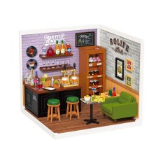 RoboTime 3D Holzpuzzle Miniatur Puppenhaus Kneipe Cheers