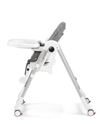 PEG PÉREGO Esszimmerstuhl Prima Pappa Follow Me Wonder Grey 2022 + gratis Bar