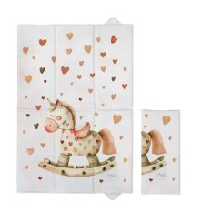 CEBA BABY Podložka prebaľovacia cestovná (60x40) Basic Rocking Horse