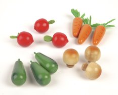 Tidlo Boîte en bois avec légumes