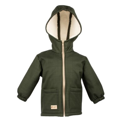 Casaco softshell para criança com forro polar Monkey Mum® - Caçadorzinho cáqui