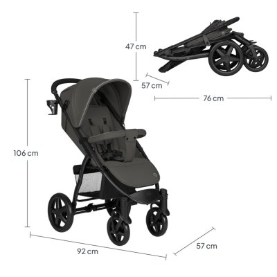 LIONELO Sportska kolica Annet Plus Stone Caramel
