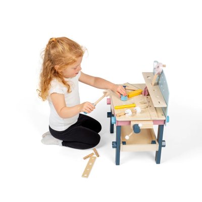Bigjigs Toys Kinder Werkbank mit Werkzeug