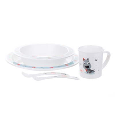 CANPOL BABIES Plastic cutlery set Cute Animals dog