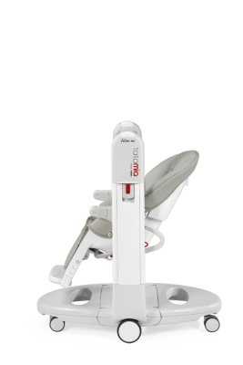 PEG PÉREGO Esszimmerstuhl Tatamia Follow Me Wonder Grey 2022 + gratis Stange