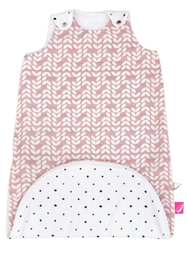 MOTHERHOOD Sleeping bag 2in1 ZIP-A-Round Beige muslin Pink Classics 3-18m 0.5 tog