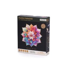 RoboTime Lesene puzzle Cvetlična mandala