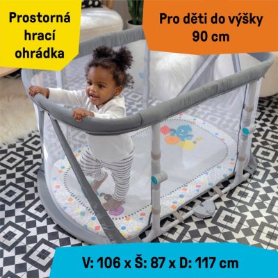 BABY EINSTEIN Berço com parque infantil e piano 3 em 1 Kick & Snooze™ 0m+