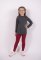 Maglietta smyk DR collo alto Outlast® - prugna