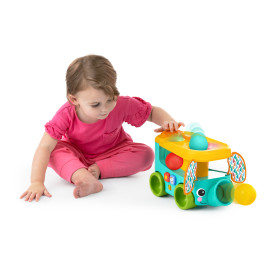 BRIGHT STARTS Steckspielzeug-Auto mit Bällen Pop & Roll Safari Bus™ 6m+
