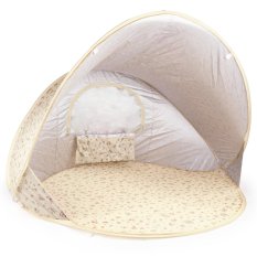 Bieco - Children's Folding Beach Tent with UV Protection - vintage flowers